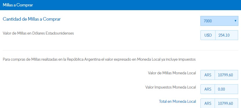 Aerolineas Argentinas Promo Millas Mas Pesos Marzo 2019 - Compra 7000