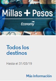 Aerolineas Argentinas Promo Millas Mas Pesos Marzo 2019 - Promo 2