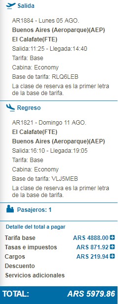 Aerolineas Argentinas Promo Millas Mas Pesos Marzo 2019 - Total 1
