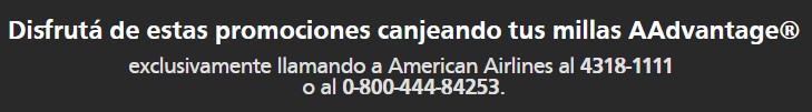 American Airlines Santander Rio Millas Estados Unidos Canada 3