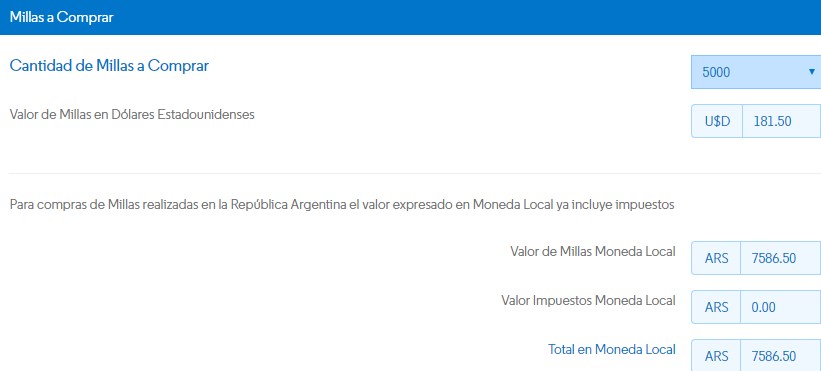 Conviene comprar millas promocion aerolineas argentinas 2