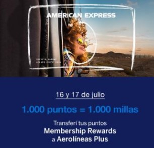 American Express Membership Rewards Aerolineas Argentinas Plus Millas Viajar Gratis a